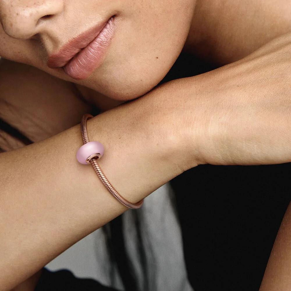 Pandora 789421C00 Matte Pink Murano Glass Charm - Watch Home™ Pandora 789421C00 Matte Pink Murano Glass Charm - Watch Home™